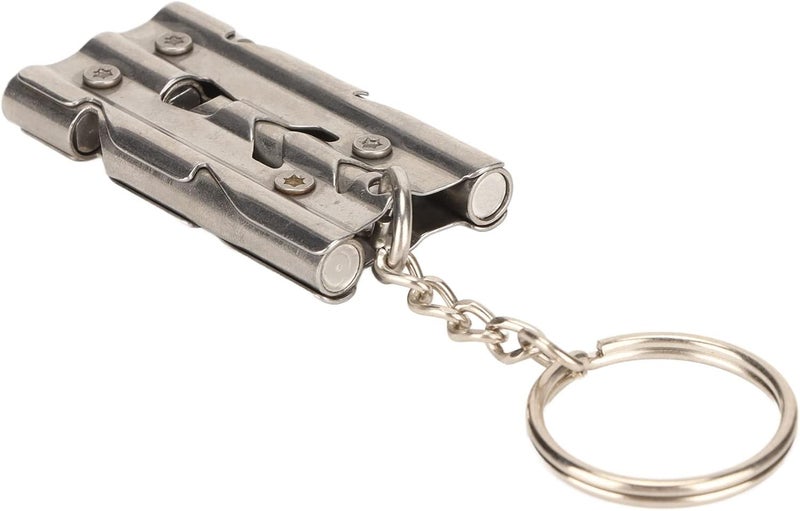 woobles Simple Multifunctional Stainless Steel Portable Ultrasonic Whistle. Pure Bird Training Whistle - Image 5